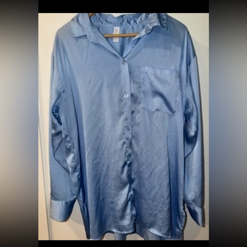 Stars Above Light Blue Blouse